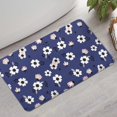thumbnail image 2 of Pioneer Flower Floral Print Pattern Bathroom Rugs Mat, Non Slip Microfiber Bathroom Rug with Rubber Backing, Soft Mats for Bathroom Floor Tub Shower, 17"x30", 2 of 5