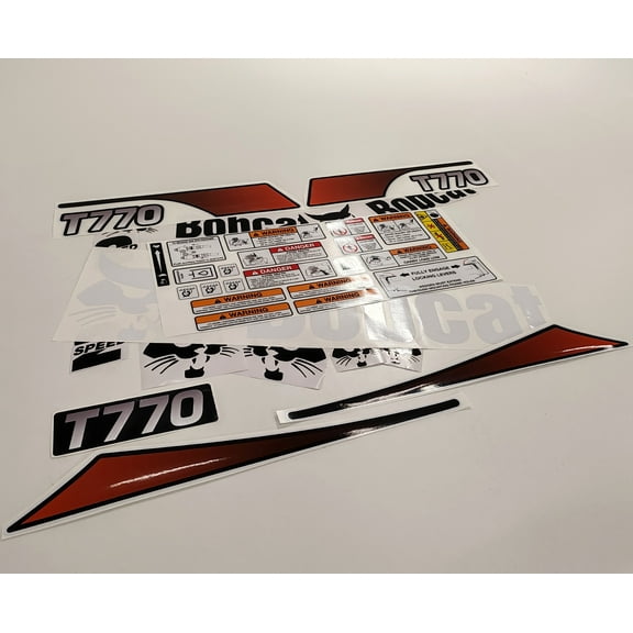 411 Decals Aftermarket Replacement Sticker Set Compatible with Bobcat T770 Skid Steer Loader