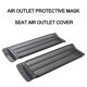 thumbnail image 3 of Cubierta De Salida De Aire Del Coche, Accesorio De Cubierta De Polvo Antibloqueo De Ventilación De Aire Debajo Del Asiento Para Tesla Model 3 Serendint VI007307-00, 3 of 7