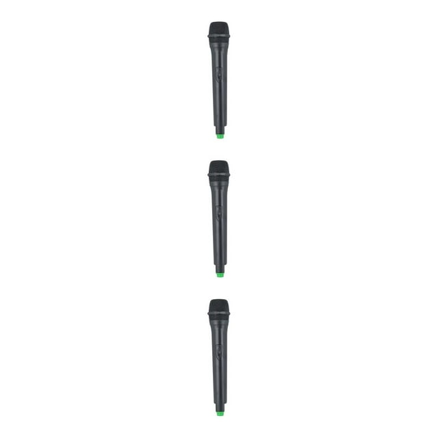 ZLight Microphone Artificiel Diffusion en Continu en Direct Performance sur Scène Simulation Portable Accessoires Micro Détectable Jouet Anniversaire Grand Tube Noir 3ensemble
