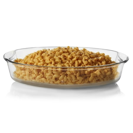 Large Oval Glass - Libbey Baker's Basics Glass Oval Bake Dish, 4.3-quart