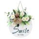 thumbnail image 1 of Hanging Poster Sign No Burrs Ornamental Home Decor Practical INS Front Door Porch Simulation Wreath Welcome for, 1 of 1