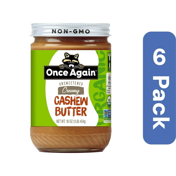 Once Again Cashew Butter Toasted 16 oz (Pack Of 6)