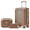 Brown, variant on Joyway Large Suitcase with 360 Swivel Wheelers, 3-Piece Hard Shell Luggage Set