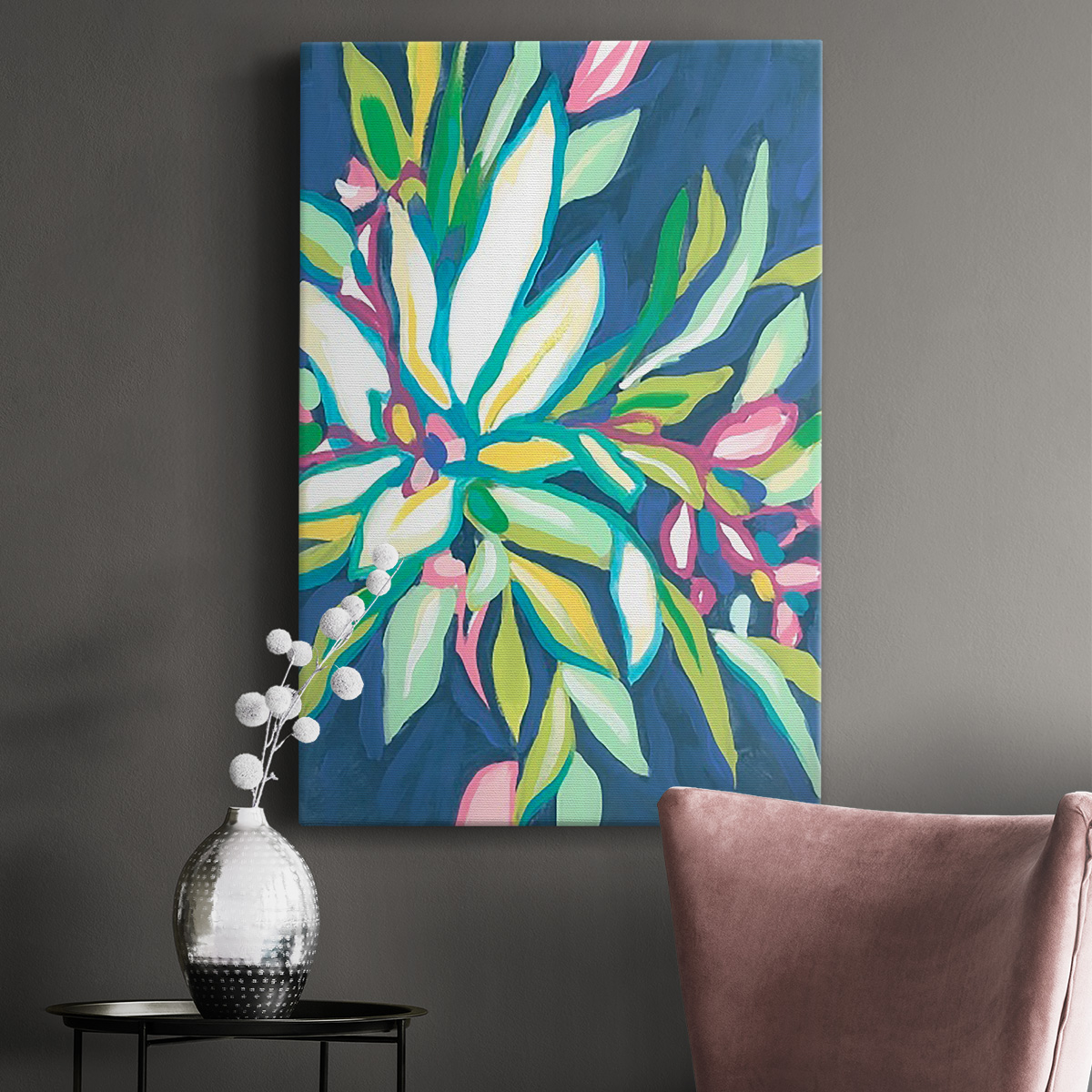 Blue Tropics I Premium Gallery Wrapped Canvas - Ready to Hang