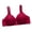Red, variant on Aoochasliy Wireless Bras for Women Push Up Trendy Bowknot Printing Comfortable Hollow Out Bra Underwire Bras No Rims