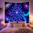 thumbnail image 2 of Moon Stars Cosmic with Fills Complex Luminous Network, Mystical Fantasy for Space Lovers, Galaxy Room Decor, Graduation Gift, Tapestry Wall Hanging for Bedroom and Dorm, 2 of 7