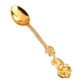 thumbnail image 2 of Visland Tea Spoon Heat Resistance Comfortable Grip European Style Rust-proof Polished Tulip Pentastar Coffee Spoon for Dining Room, 2 of 8