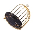 thumbnail image 2 of Injueey Soporte de artículos de tocador para cosméticos, organizador de suministros para el cuidado de la piel Vintage, estante de Almacenamiento y organización del hogar Capa única negra, 2 of 6