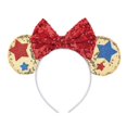 thumbnail image 1 of Mouse Ears Sequin Bow Hair Band Patriotic Headbands 4th of July Headwear Sparkle Star Hair Hoop Princess Head Bopper Cosplay Costume Tiara for Kids Gi, 1 of 5