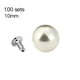 thumbnail image 1 of Remache de perlas artificiales de plástico, medio agujero, tachuelas para manualidades, botones para manualidades, decoración de picos, 10 mm Vogacara HA8292-03B, 1 of 6