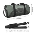thumbnail image 4 of YFYANG Large Capacity Canvas Gym Bag for Men and Women, Bohemian Style Abstract Rainbow Round Portable Travel Bags for Sports Fitness, 4 of 8