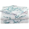 thumbnail image 1 of Floral Printed Sheet Set King Soft Microfiber Botanical Bed Sheets Extra Deep Pocket Pieces, 1 of 6