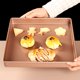 thumbnail image 3 of Bandeja de acero al carbono para tartas, pizzas, pan, pasteles, utensilios para hornear, bandeja para hornear gruesa, antiadherente, cuadrada, de 11 pulgadas, 3 of 6