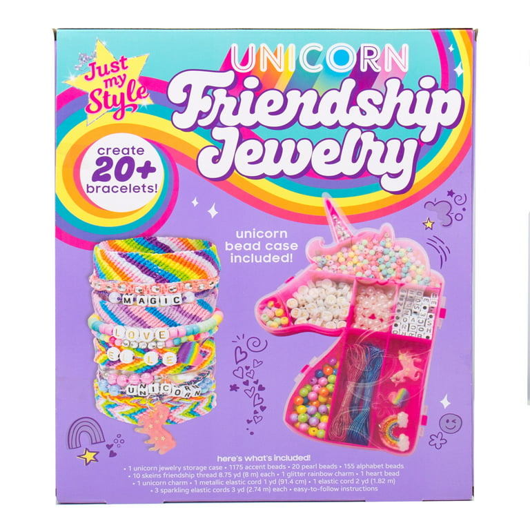 Just My Style Unicorn Friendship Bracelet Making Kit, Ages 6+