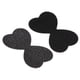 thumbnail image 1 of 2 Piezas de Almohadillas para el Cabello en Forma de Corazón, Parche para Flequillo para Mujeres, Cintas Mágicas para el Cabello, Sujetadores de Cabello Negros, 1 of 7