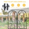 thumbnail image 6 of Uforic 2 Pack Metal Garden Trellises, 87x20in Black Rustproof Trellis for Climbing Plants,Vegetables,Flowers,Large Decorative Outdoor Trellis Fencing, 6 of 8