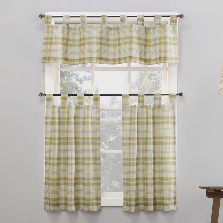 Yellow Plaid Curtains - Foter