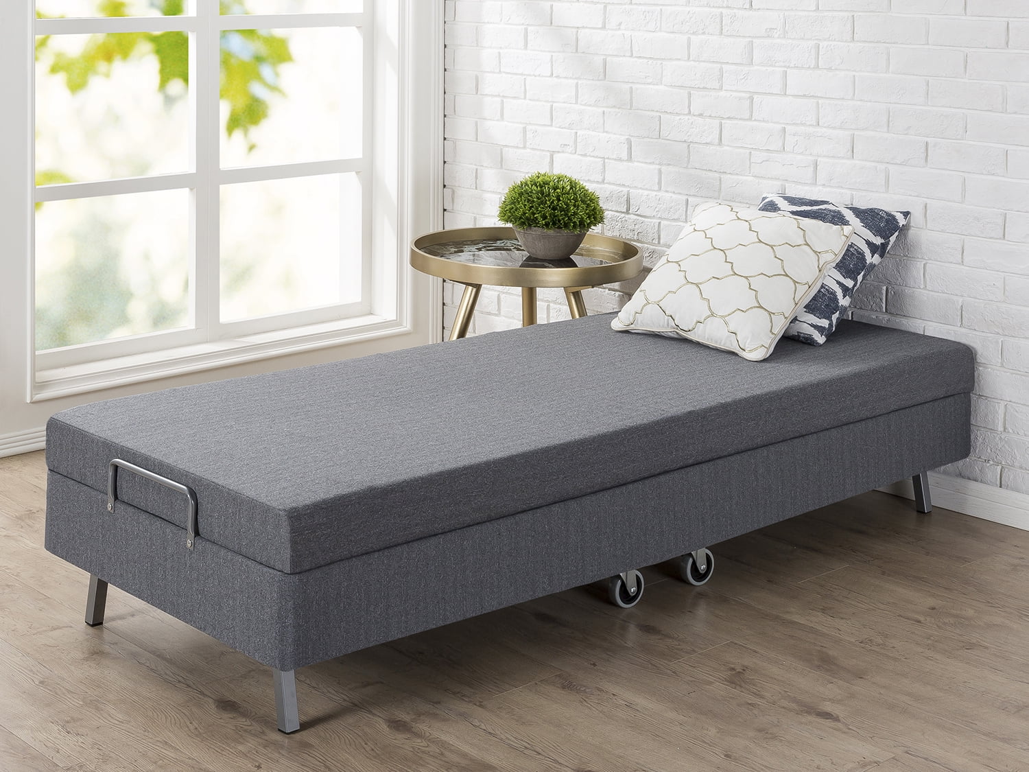 folding bed with mattress