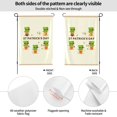 thumbnail image 2 of XMXY St. Patrick's Day Cartoon Irish Leprechaun Pattern Garden Flags Double Sided,Farmhouse Holiday Yard Outdoor Sign Decor Flag 28"x40", 2 of 8