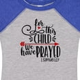 thumbnail image 4 of Inktastic For This Child We Have Prayed Red Arrow and Heart Boys or Girls Baby Bodysuit, 4 of 5