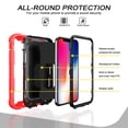 thumbnail image 3 of For iPhone 11 Pro Case 5.8", Allytech Full-Body Protection 3 in 1 Hybrid Shockproof Rugged Heavy Duty Drop Protection Ring Holder Stand Case for iPhone 11 Pro 5.8 inch 2019, Red + Black, 3 of 5