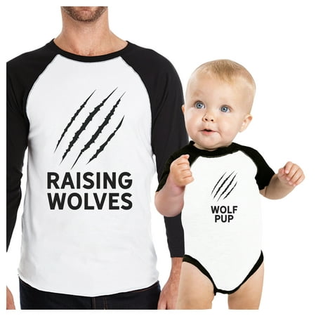 

Raising Wolves Pub Cute Dad Baby Matching Shirts Father s Day Gifts