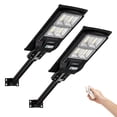 thumbnail image 4 of 2 Pack Solar Parking lot Lights Solar Street Light for Outdoor,30,000 lumens,18,000 mAH Battery, High Lumens LED Solar Power Street Lamp Outdoor Dusk to Dawn for Parking Lot, Yard, Garage and Garden, 4 of 10
