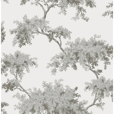 Brewster Home Fashions Ashdown Grey Tree Wallpaper, 20.5-in by 33-ft, 56.38 sq. ft.