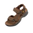 thumbnail image 6 of Lopsie Hiking Sandals Men Walking Fishermen Leather Sports Fisherman Anti-Slip Water Open Strap Slides Traveling Comfortable, 6 of 9