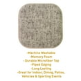 thumbnail image 6 of Broadway Memory Foam No Slip Back 16 x 16 Chair Pad Cushion 2 Pack - Cream-Chocolate, 6 of 7
