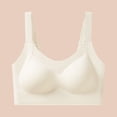 thumbnail image 2 of Iugvhana Push Up Bras for Women Seamless Wireless Bra Supportive Lift No Underwire Anti-Sagging Bra Soft Comforable Daily Tshirt Bras White XXL, 2 of 5