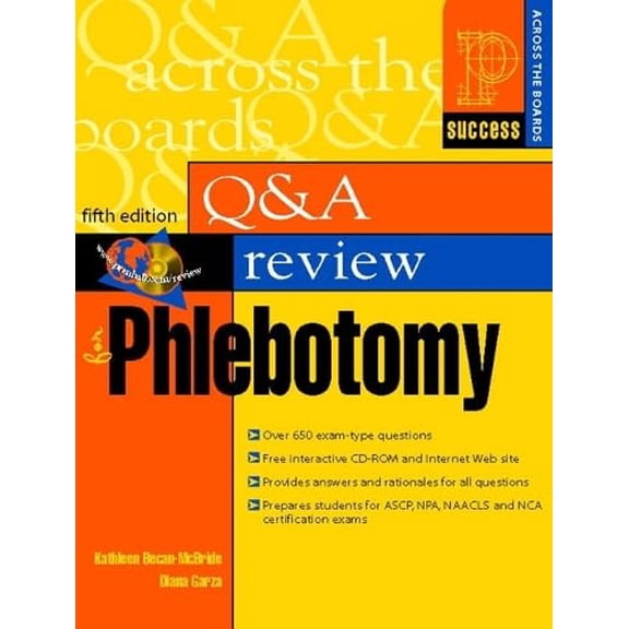 Pre-Owned Question and Answer Review for Phlebotomy (5th Edition) (Paperback) 0130887153 9780130887153