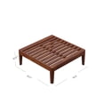 thumbnail image 3 of Linon Sorell Acacia Outdoor Ottoman with Cushion Top, Walnut/Gray, 3 of 18