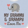 thumbnail image 4 of Inktastic My Grammy and Grampy Love Me Boys or Girls Baby Bib, 4 of 4
