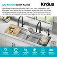 thumbnail image 3 of KRAUS Kore 57" Undermount Workstation 16 Gauge Single Bowl Stainless Steel Kitchen Sink with 10 Accessories, 3 of 7