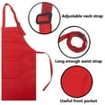thumbnail image 3 of TOPTIE Kids Aprons with Pocket & Adjustable Strap, Child Chef Bib Apron for Kitchen Cooking Baking Painting-Red Dot-XL, 3 of 5