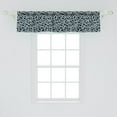 thumbnail image 2 of Ambesonne Nautical Blue Valance Pack of 2, Marine Entangled, 54"X12", Dark Petrol Blue Ivory, 2 of 3