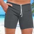 thumbnail image 4 of Ankola Men's Shorts 3 Inch Inseam Sexy Low Waist Running Yoga Gym Training Knit Elastic Drawstring Beach Sweat Shorts, 4 of 4