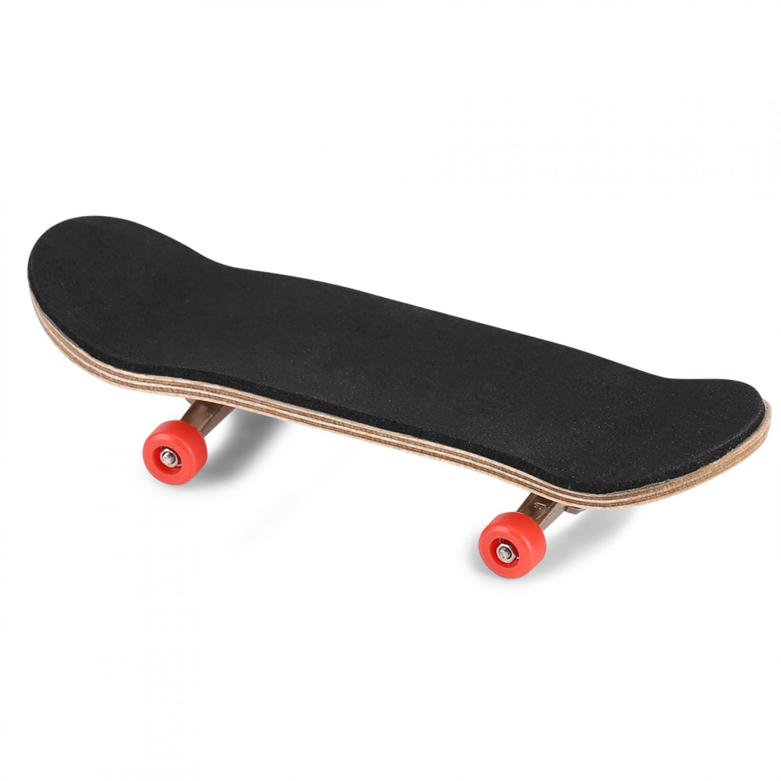 Professional Mini Fingerboards,1Pc Maple Wooden+Alloy Fingerboard Finger Skateboards with Box Reduce Pressure Kids Gifts Finger Skateboard Black