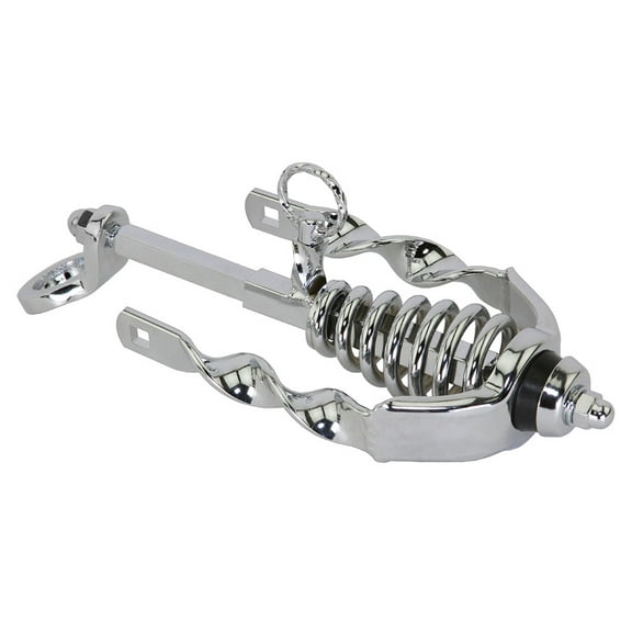 Bike Spring Fork Slammer W/Flat Twisted Extended Crown Chrome.