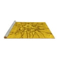 thumbnail image 2 of Ahgly Company Machine Washable Indoor Rectangle Abstract Yellow Contemporary Area Rugs, 7' x 10', 2 of 4