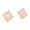 Pink, variant on Square Acetate Bead Mini Stud Earrings Dainty Boho Gold Filigree Women Jewelry