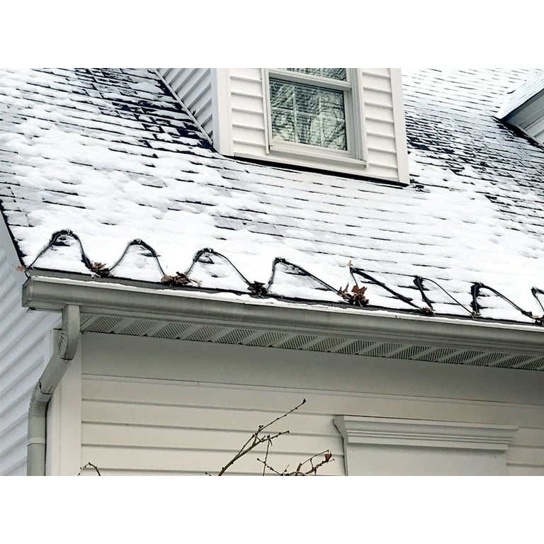 Frost King® RC80 Automatic Electric Roof u0026 Gutter De-icing Cable Kit, 80  feet, Black - Walmart.com