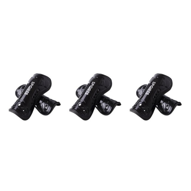 relayinert EVA Adjustable Calf Protector For Soccer Training Lightweight Protective Adult Knee Support kid black 3Set