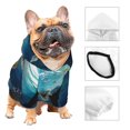 thumbnail image 2 of Bingfone Watercolor Turtle4 Dog Clothes Hoodie, Pet Winter Coat,Puppy Sweatshirts for Small Dogs Boy Girl,Suitable for All Breeds-XX-Large, 2 of 6