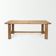 thumbnail image 5 of Stetson 84" Rectangular Natural Brown Wood Dining Table, 5 of 6