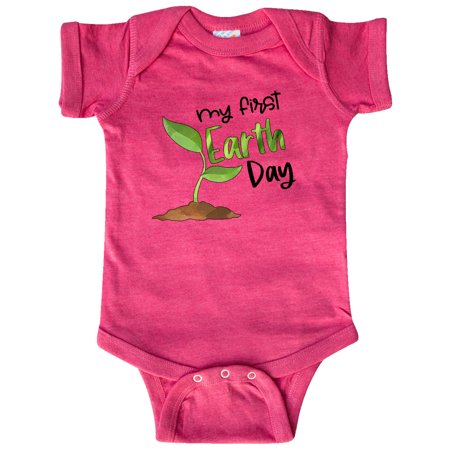

Inktastic My 1st Earth Day Sprouting Plant Gift Baby Boy or Baby Girl Bodysuit
