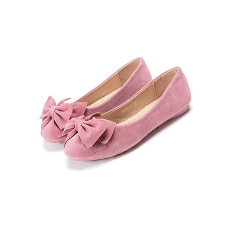 

UKAP Lady Ballets Lightweight Slip On Loafers Ladies Casual Soft Bow Comfy Ballerina Ballet Flats Pumps