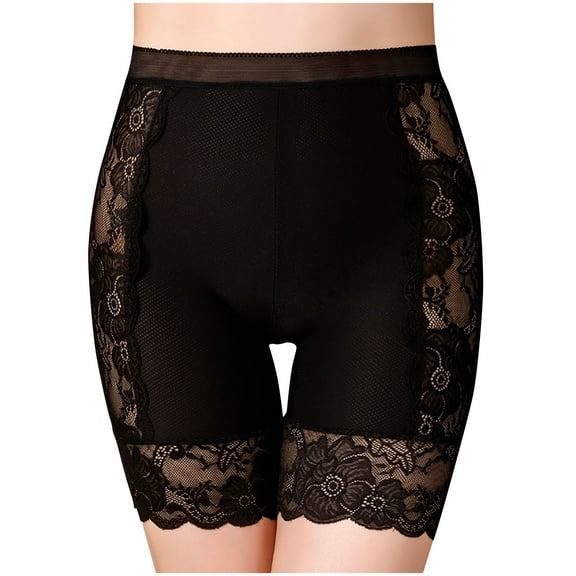 FAHXNVB Shapewear Shorts for Women High Waist Lace Butt Lifter Shaping Underwear Seamless Slimming Body Shaper Panty